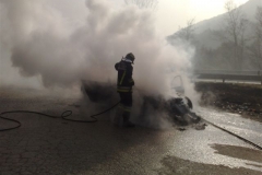 Incendio autovettura SS47