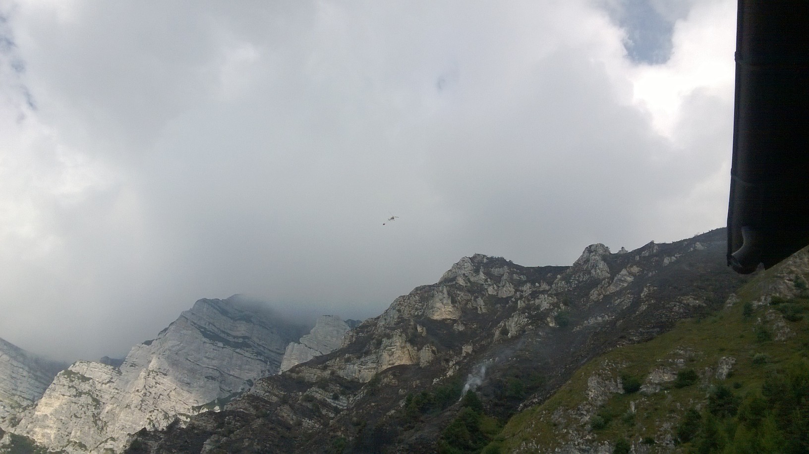 Incendio boschivo monte Bondone