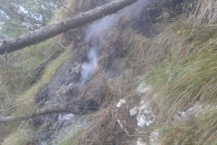 Incendio boschivo monte Celva