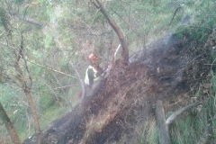 Incendio boschivo monte Celva