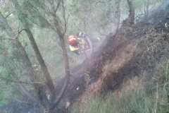 Incendio boschivo monte Celva