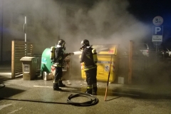 Incendio cassonetto Civezzano
