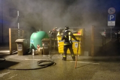 Incendio cassonetto Civezzano