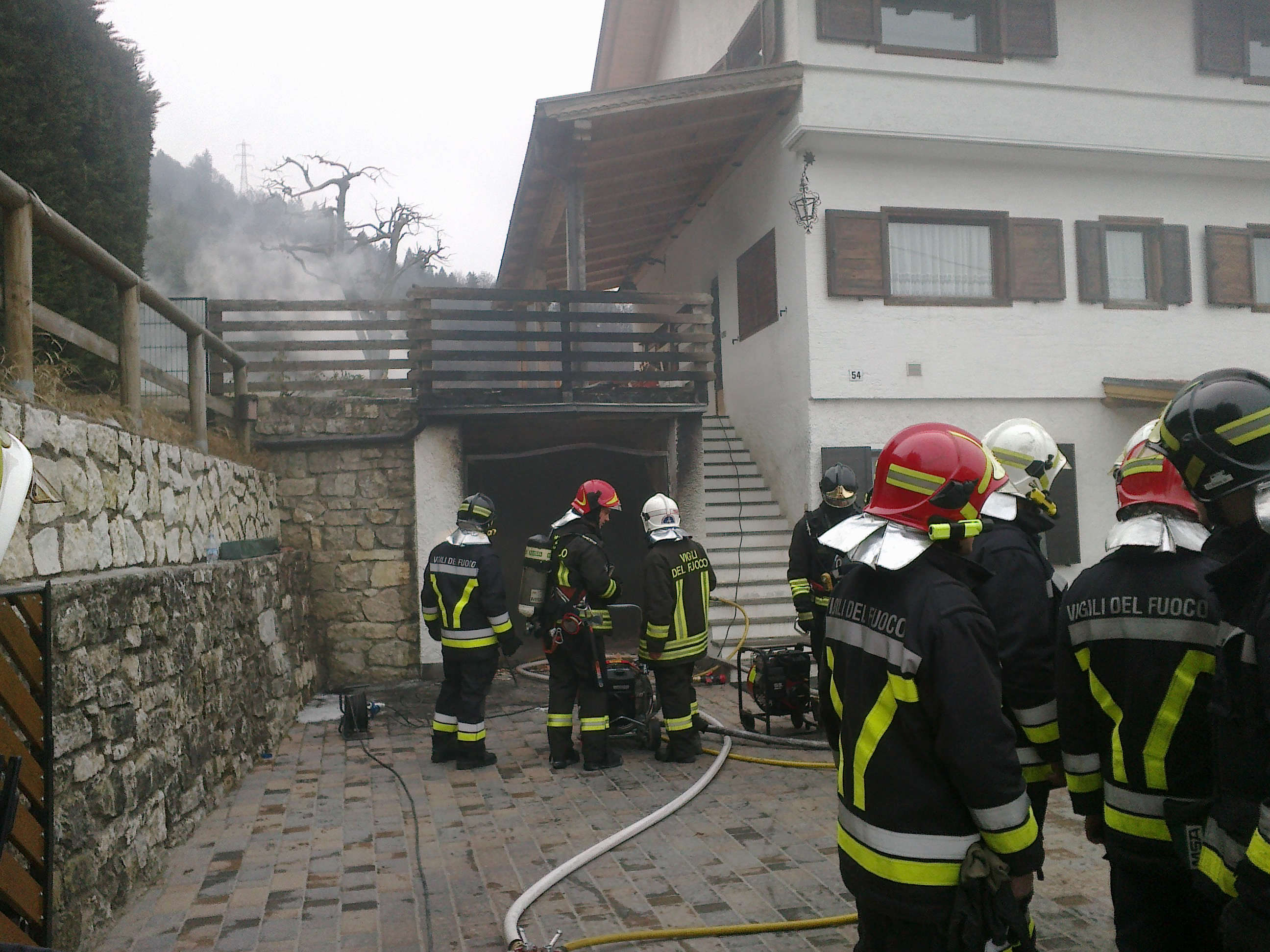 Incendio abitazione Povo