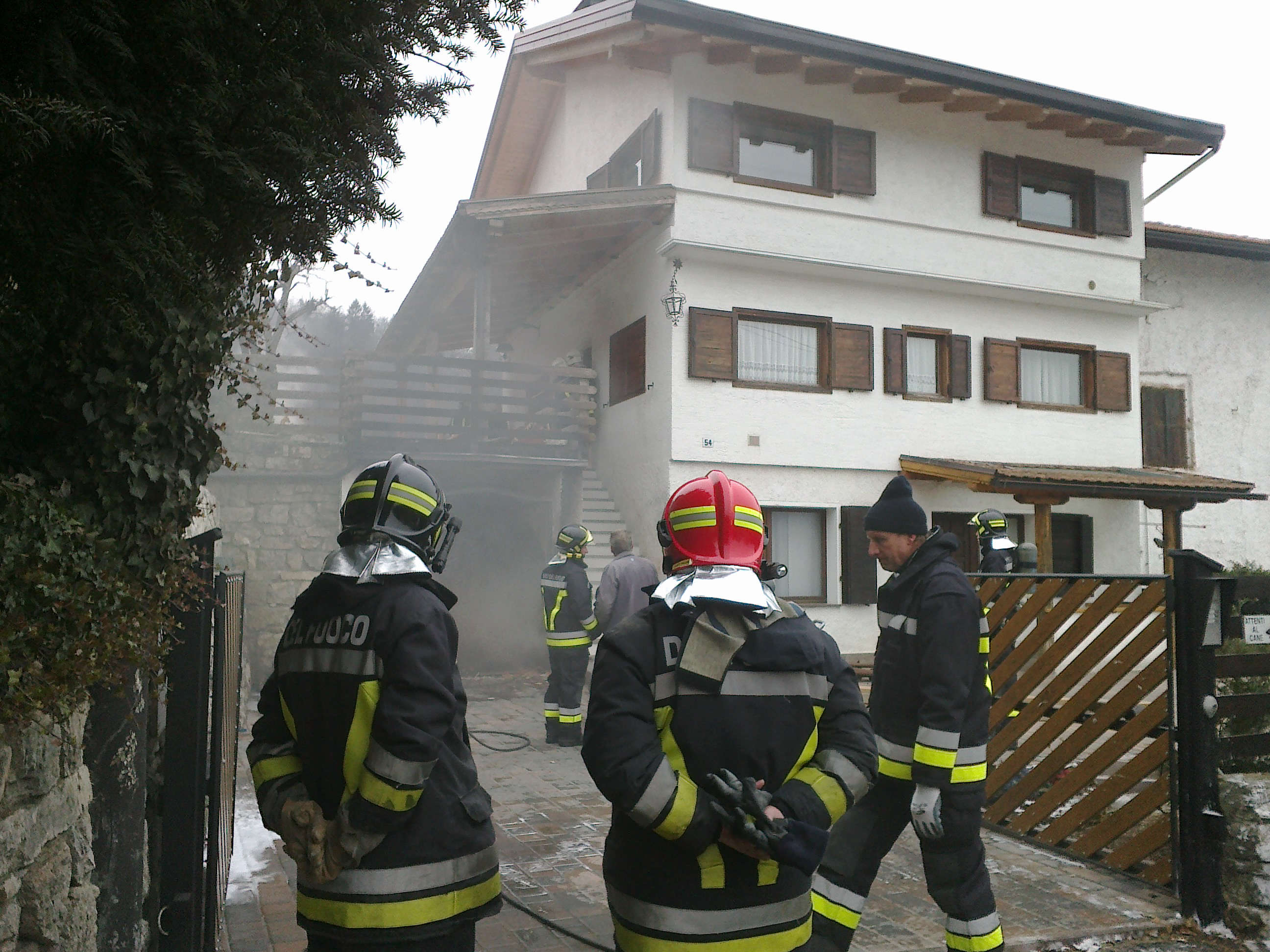 Incendio abitazione Povo